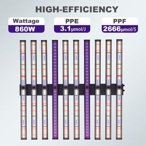 Lámpara LED de Cultivo de Espectro Completo Personalizable de 720W-1000W, Lámpara Comercial Hidropónica para Plantas de Interior, Vegetales, Flores, Invernaderos y Germinación - Product Image 2