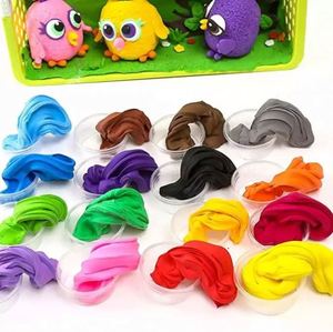 Juego de Cajas Cuadradas Divididas STARIVER, Arcilla Superligera, 4 Colores Surtidos - Product Image 2