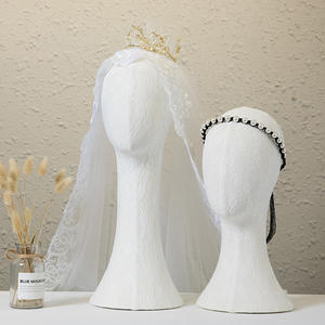 Factory <span class=keywords><strong>Outlet</strong></span> abstracto sin pelo para joyería sombrero y bufanda cubierta de tela de exhibición cabeza de maniquí abstracto - Product Image 4