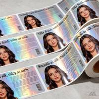 Autocollants en vinyle holographique brillant écologiques et durables, résistants à l'huile, imperméables, résistants à la chaleur, résistants aux UV, de qualité alimentaire