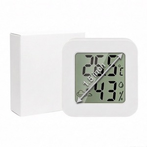 MIni termo higrómetros digitales para interiores Sensor de temperatura ambiente Termómetro de humedad con pantalla meteorológica - Product Image 6