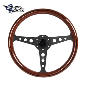 14inch Copy Wood Racing Car Steering Wheel with horm button Universal 358mm wooden look turning wheel