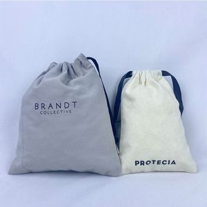 GOTS Certified Organic Cotton Drawstring Gift <b>Packaging</b> <b>Bag</b> Custom Logo Printed Dust <b>Bag</b> for Crafts Stickers Eco-Friendly Pouch - Product Image 5