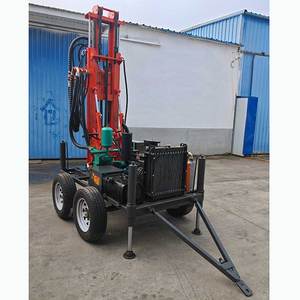 Wiel-type <span class=keywords><strong>mini</strong></span>-boorinstallatie voor waterputten, dieselhydraulisch, hoge efficiëntie, hoge precisie, 230m - Product Image 3