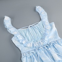 Robe de plage d'été élégante à fleurs sur mesure OEM, style italien, longueur ras du sol, pour usage quotidien, fabrication en usine