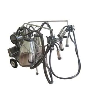 Wholesale Price Vacuum Double barrel Cow Milking Machine 50L Milk Extruding Machine For 4 Goat