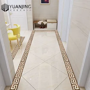 Mosaïque de carreaux pour salon et chambre, motif vague de cristal, ligne de fil 150x800, ligne de bobine plaquée or, plinthe de <span class=keywords><strong>parquet</strong></span> pour allée, bordure décorative - Product Image 3