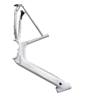 Cadre de <span class=keywords><strong>moteur</strong></span> central en alliage pour vélo électrique pour femmes BMX Mountain Bikes Cruisers-Cadre de vélo avec entraînement par courroie pour la conduite sur route - Product Image 3