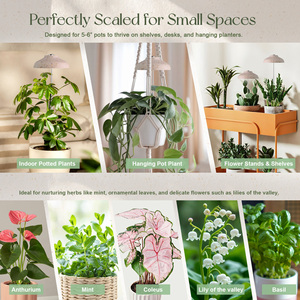 Planter LED ánh sáng trắng ô mini phát triển đèn vườn trong nhà LED đèn cho phát triển điều chỉnh chiều cao hẹn giờ 5 độ sáng - Product Image 6