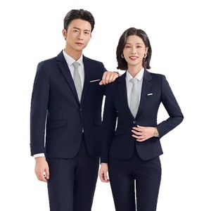 Costumes professionnels d'affaires pour hommes et femmes Tenue plate à simple boutonnage pour les fonctionnaires de banque Ventes de voitures Professeurs d'entreprise - Product Image 5