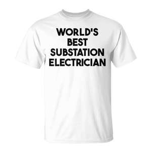 Camiseta del mejor electricista de subestaciones del mundo - Product Image 2