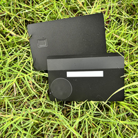 Carte de crédit en métal noir mat de qualité supérieure avec NFC, carte de visite tout-en-un pour les réseaux sociaux et la gravure laser, à revendre