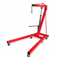 Grue d'atelier hydraulique pliable de 1 tonne, 1,5 tonne, 2 tonnes, palan de levage portable pour la réparation automobile en garage
