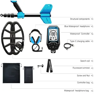 เครื่องตรวจจับโลหะ S9 แบตเตอรี่ลิเธียม IP68 กันน้ำ 7.7KHz SkyCruiser ระบุตำแหน่งเป้าหมายแม่นยำ ตรวจจับทองคำในพื้นที่ระยะไกล S9 - Product Image 5