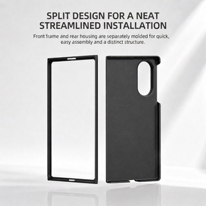 เคสแข็ง <span class=keywords><strong>Samsung</strong></span> Galaxy Z Fold 8 สีดำด้าน ผิวสัมผัสเรียบ ป้องกันรอยนิ้วมือ กันกระแทก สำหรับสมาร์ทโฟนแบบพับได้ - Product Image 3