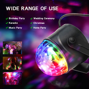 Luces de Fiesta Mini USB RGB de 5V, Luz Láser de Escenario, Luz de Discoteca, Lámpara Giratoria de Colores para KTV - Product Image 5