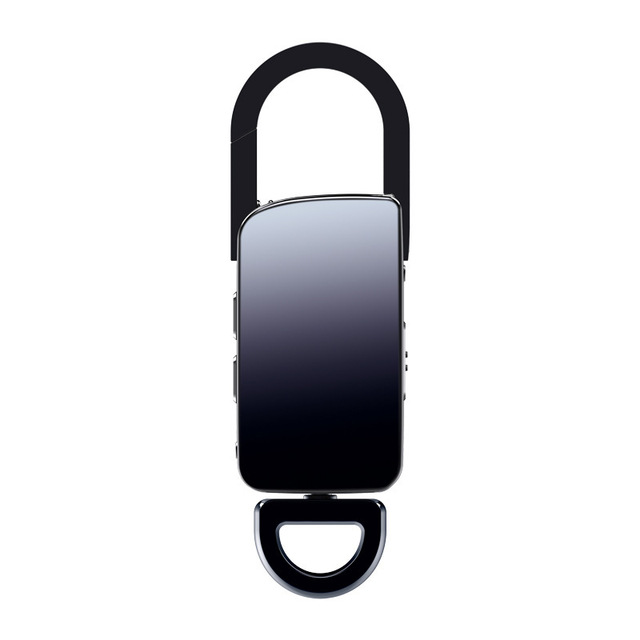 S20+ Zinc Alloy USB 2.0 Keychain Voice Recorder with WAV Format HD Noise Reduction Voice-Controlled Meeting Recorder