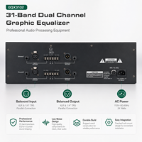 AOFO GQX3102 Ecualizador Gráfico Analógico Estéreo Profesional de Doble Canal y 31 Bandas con 1/3 de Octava para Equipos de Estudio Musical