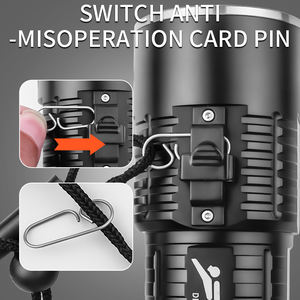 Linterna DE BUCEO sumergible IP68 cordón impermeable recargable 100M bajo el agua día lluvioso pez antorcha buceo Flash Luz - Product Image 5