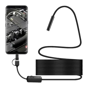 Borescope 2.0 MP HD inspection Snake Camera Type C Android Windows USB Endoscope Camera with 8 LEDs