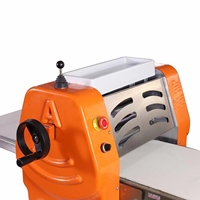 Machine à Abaisser la Pâte Électrique Compacte Semi-Automatique de Comptoir, Mini Laminoir de Table pour Pâtisserie Maison