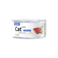 Lot de 24 boîtes de conserve humides pour chats, snacks aromatisés thon et maïs, aliments nutritionnels pour chats, aliments de base pour chats, chiens et poissons