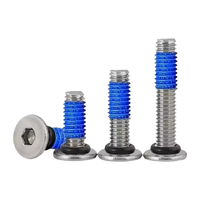 Vis d'étanchéité à tête plate hexagonale en acier inoxydable 304 avec anneaux sous-tête M2-M6 pour les couvercles d'équipements et les boîtiers d'instruments