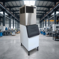 Machine à glaçons commerciale de type split en acier inoxydable 304 pour la préparation de glaçons solides, idéale pour les salons de thé et les bars