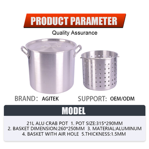 Olla hervida <span class=keywords><strong>de</strong></span> <span class=keywords><strong>marisco</strong></span> <span class=keywords><strong>de</strong></span> aluminio con cesta, olla ODM OEM, accesorios <span class=keywords><strong>de</strong></span> langosta <span class=keywords><strong>de</strong></span> cangrejo para acampar en la puerta - Product Image 6