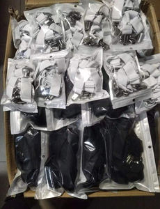 Nouvelle arrivée noir blanc couleur quantité minimale de commande bas entrecroisé 6 côtés porte-drap de lit sangles porte-drap de lit ceinture d'angle - Product Image 6