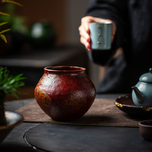 Guanlan Handmade Jianshui <b>Tea</b> Washer Round Ceramic Water Bowl For Kung Fu <b>Tea</b> <b>Set</b> Accessories - Product Image 1