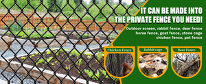 Outdoor Security Black Crimped Chain Link <b>Wire</b> Mesh Roll 6ft X 50ft 9 Gauge 50mm Square Hole Chain Link <b>Fencing</b> Mesh - Product Image 5