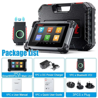 Outils de diagnostic automobile Vident ISmart800Pro BT OBD2, 40 fonctions de réinitialisation, programmeur de clés IMMO, test actif, analyse automatique avec oscilloscope