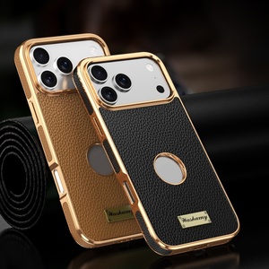 เคสโทรศัพท์หนัง PU ชุบเคลือบแม่เหล็กสำหรับ iPhone 17 14 15 16 Pro Max 17 Air รองรับการชาร์จไร้สาย ป้องกันการกระแทก ขายส่ง - Product Image 2
