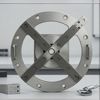 Gabarit de perçage circulaire de précision en acier doux, tolérance de 0,05 mm pour un positionnement précis des trous, outillage industriel