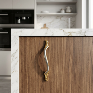 Ak Brass Pure Cabinet Handle Latest Hot Selling Design Silver/Gold Finished Knob and Handle for Kitchen/Cabinet/Furniture - Product Image 1