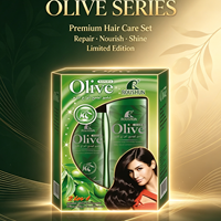 Coffret cadeau shampoing et après-shampoing à l'olive Roushun OEM