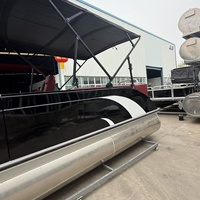 Bateau ponton à grande vitesse de yacht de sport de 25 pieds certifié CE avec le moteur pour dériver en vente