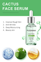 Sérum facial hydratant au cactus 30 ml personnalisé OEM/ODM, enrichi en vitamine C, éclaircissant, hydratant, anti-acné, anti-rides, anti-âge