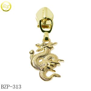 Chaussures de placage antique fermeture éclair décorative curseur logos sacs en alliage de zinc accessoire fermeture éclair en métal pour bottes - Product Image 5