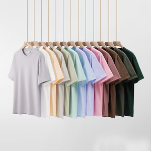 High quality cotton custom logo men's printed custom T-shirt pure cotton plain weave oversized T-shirt wholesale - Product Image 3