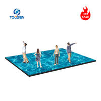 Mur vidéo intérieur/extérieur, système d'affichage 3D, écran LED imperméable, dalle LED, piste de danse interactive, affichage LED P2.9 P3.9 P4.8