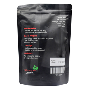 Precio de fábrica, venta al por mayor, té de barriga plana para pérdida de peso rápida personalizado, Té adelgazante de desintoxicación del apetito con <span class=keywords><strong>moringa</strong></span> - Product Image 3