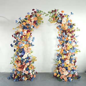 Arche murale de fleurs artificielles contemporaine et élégante pour la <span class=keywords><strong>d</strong></span>écoration de fêtes, de célébrations, de mariages et de salles. - Product Image 2