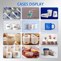 Vasos de Plástico para Té con Leche, Impresión de Alta Velocidad y Calidad, Impresión a una Sola Pasada con Cabezal de Impresión Ricoh, Impresora UV de Inyección de Tinta