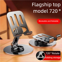 Support de téléphone magnétique flexible rotatif à 720°, multifonctionnel, étanche, haut de gamme, universel, en métal, réglable pour bureau