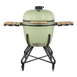 Barbecue au charbon de bois XXL de 13 à 26 pouces, cuisine extérieure, barbecue en céramique vert Kamado - Product Image 2