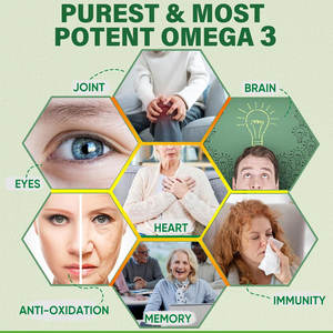 Без сахара растительное масло водорослей мармеладки 2000 мг Омега 3 мармеладки EPA DHA Omega 3 1000 мг заполненные мармеладки для глаз, мозга - Product Image 6