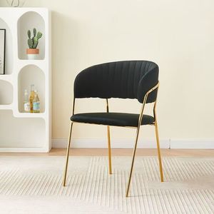 Silla de Comedor de Lujo, Silla de Sofá Mahjong para Oficina de Ventas de Hotel, Salón de Belleza, Silla de Maquillaje para Clientes de Salón de Uñas - Product Image 6