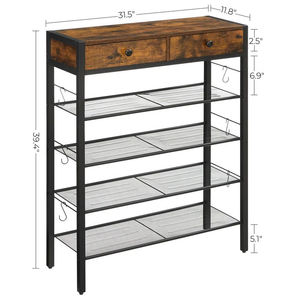 Saldi all'ingrosso da soggiorno a 5 strati porta <span class=keywords><strong>scarpe</strong></span> ingresso in legno portascarpe portaoggetti semplice espositore per <span class=keywords><strong>scarpe</strong></span> - Product Image 5